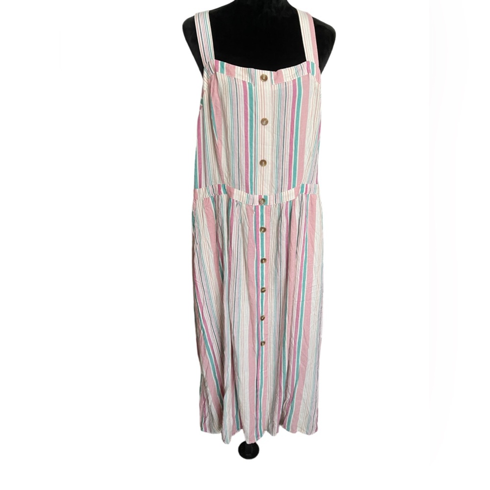 Nordstrom BP Prairie Linen Button Up Dress 3x